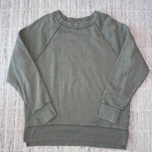 PINK Victoria's Secret Oversized Crewneck Sweatshirt Light Olive Green Size XS